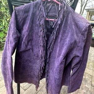 Dialogue vintage genuine leather jacket Sz large